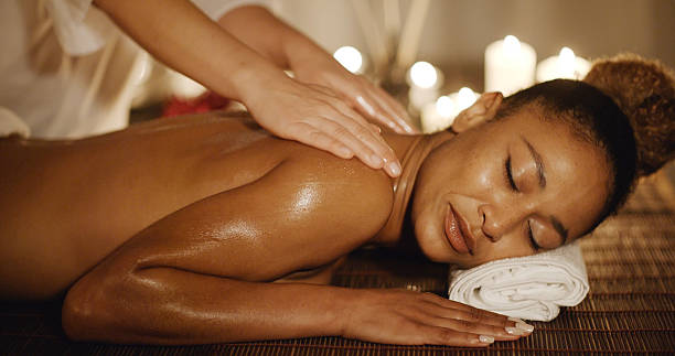 Premium wellness spa setup with towels